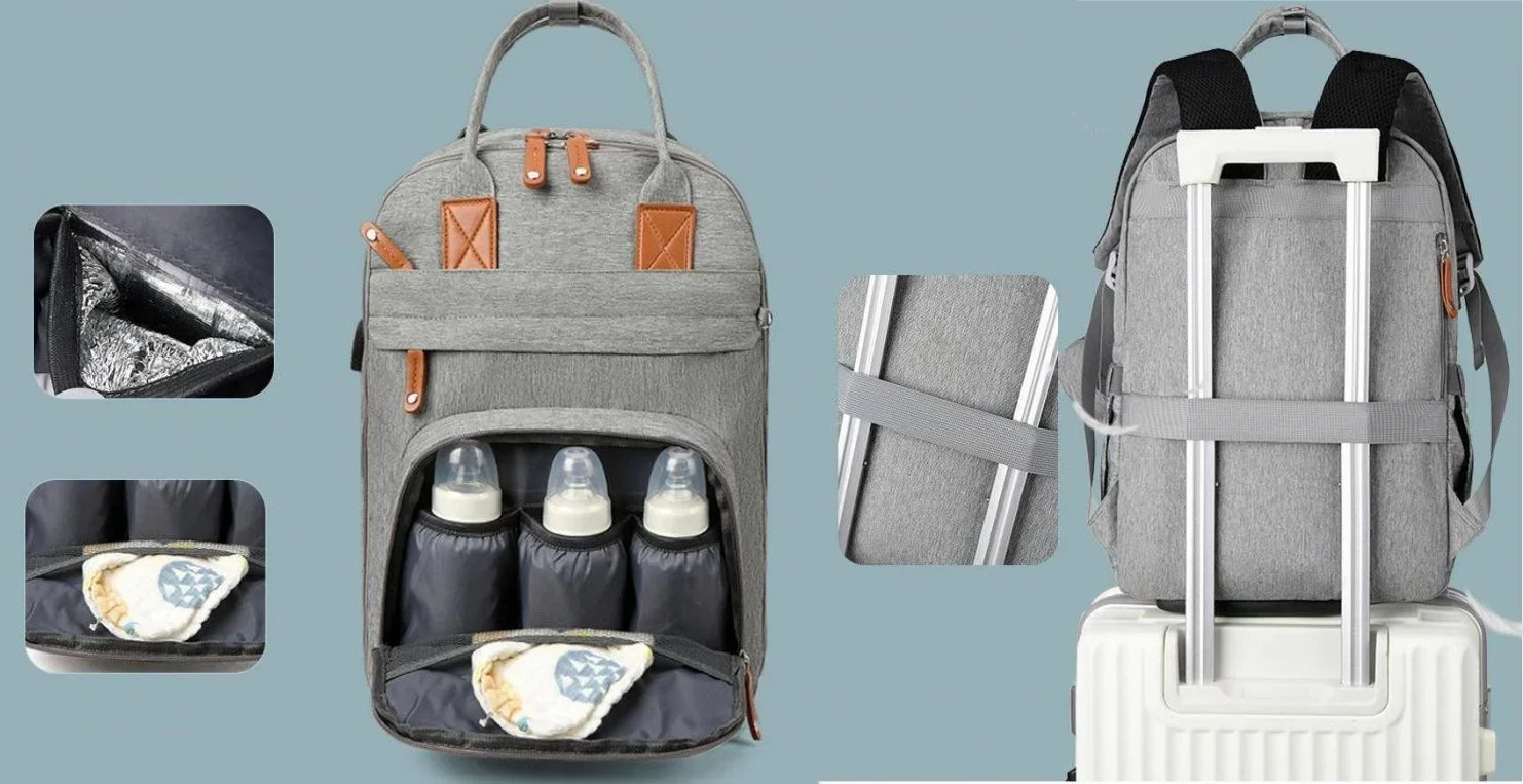 Everyday Carry Diaper Backpack with Changing Pad & Stroller Straps