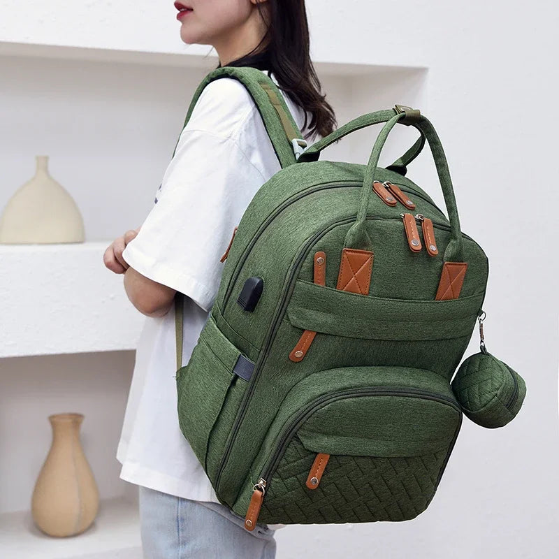 Everyday Carry Diaper Backpack with Changing Pad & Stroller Straps