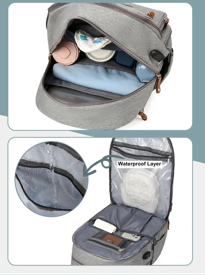Everyday Carry Diaper Backpack with Changing Pad & Stroller Straps